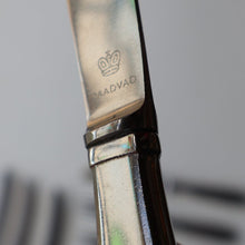 Load image into Gallery viewer, Vintage Danish GEORG JENSEN Stainless Steel Georg Jensen Denmark RAADVAD Small Knives and Forks (Mitra Shape)
