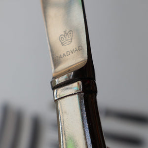 Vintage Danish GEORG JENSEN Stainless Steel Georg Jensen Denmark RAADVAD Small Knives and Forks (Mitra Shape)