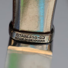 Load image into Gallery viewer, Vintage Danish GEORG JENSEN Stainless Steel Georg Jensen Denmark RAADVAD Small Knives and Forks (Mitra Shape)

