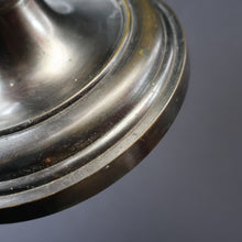 Load image into Gallery viewer, Stylish Early 20th Century Bronze Table Lamp with White Glass Shade with Frilled Edge. REWIRED


