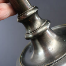 Load image into Gallery viewer, Stylish Early 20th Century Bronze Table Lamp with White Glass Shade with Frilled Edge. REWIRED

