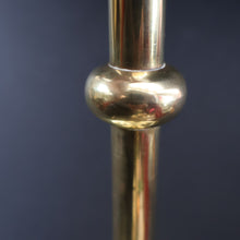 Load image into Gallery viewer, Stylish Early 20th Century Brass Table Lamp with White Glass Shade with Frilled Edge. REWIRED
