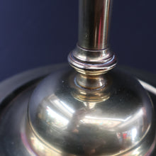 Load image into Gallery viewer, Stylish Early 20th Century Brass Table Lamp with White Glass Shade with Frilled Edge. REWIRED
