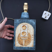 Load image into Gallery viewer, Collectable 1970s TROIKA Pottery Table Lamp by Anne Jones. REWIRED
