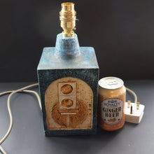 Load image into Gallery viewer, Collectable 1970s TROIKA Pottery Table Lamp by Anne Jones. REWIRED
