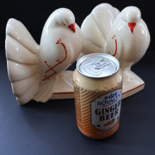 Load image into Gallery viewer, 1930s Art Deco Continental Ceramics FAN TAIL DOVES Sand-Filled (Sandbag) Bookends
