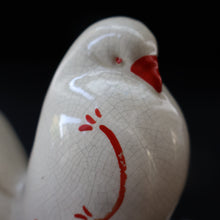Load image into Gallery viewer, 1930s Art Deco Continental Ceramics FAN TAIL DOVES Sand-Filled (Sandbag) Bookends
