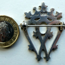 Load image into Gallery viewer, SCOTTISH SILVER. Large Vintage 1950s  LUCKENBOOTH Brooch. JOHN HART Monogram
