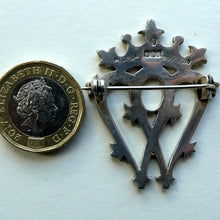 Load image into Gallery viewer, SCOTTISH SILVER. Large Vintage 1950s  LUCKENBOOTH Brooch. JOHN HART Monogram
