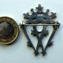 Load image into Gallery viewer, SCOTTISH SILVER. Large Vintage 1950s  LUCKENBOOTH Brooch. JOHN HART Monogram
