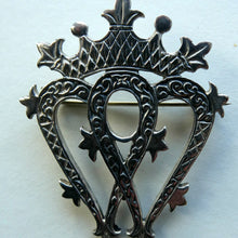 Load image into Gallery viewer, SCOTTISH SILVER. Large Vintage 1950s  LUCKENBOOTH Brooch. JOHN HART Monogram
