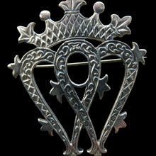 Load image into Gallery viewer, SCOTTISH SILVER. Large Vintage 1950s  LUCKENBOOTH Brooch. JOHN HART Monogram
