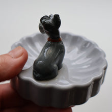 Load image into Gallery viewer, DISNEY INTEREST. Rare 1950s WADE Pin Tray with applied Wade Model of Jock (from Lady and the Tramp)
