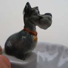 Load image into Gallery viewer, DISNEY INTEREST. Rare 1950s WADE Pin Tray with applied Wade Model of Jock (from Lady and the Tramp)
