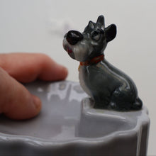 Load image into Gallery viewer, DISNEY INTEREST. Rare 1950s WADE Pin Tray with applied Wade Model of Jock (from Lady and the Tramp)
