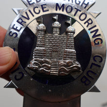 Load image into Gallery viewer, VERY RARE Vintage 1960s EDINBURGH Civil Service Motoring Club Car Badge
