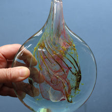 Load image into Gallery viewer, Vintage 1970s ISLE OF WIGHT Glass Lollipop Vase with Flame Pontil Mark
