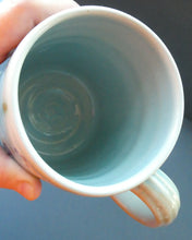 Load image into Gallery viewer, SCOTTISH POTTERY. 1950s Buchan Stoneware Tankard Shape Mug. Rare Abstract Pattern

