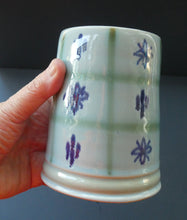 Load image into Gallery viewer, SCOTTISH POTTERY. 1950s Buchan Stoneware Tankard Shape Mug. Rare Abstract Pattern
