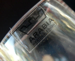Rare 1970s NAUTICA Design. Arabia Nuutajarvi Bottle / Flask Decanter. BOXED. Made in Finland