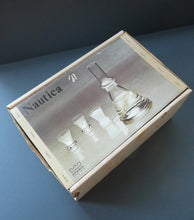 Load image into Gallery viewer, Rare 1970s NAUTICA Design. Arabia Nuutajarvi Bottle / Flask Decanter. BOXED. Made in Finland
