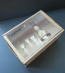 Rare 1970s NAUTICA Design. Arabia Nuutajarvi Bottle / Flask Decanter. BOXED. Made in Finland