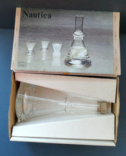 Load image into Gallery viewer, Rare 1970s NAUTICA Design. Arabia Nuutajarvi Bottle / Flask Decanter. BOXED. Made in Finland
