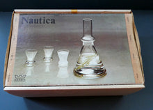 Load image into Gallery viewer, Rare 1970s NAUTICA Design. Arabia Nuutajarvi Bottle / Flask Decanter. BOXED. Made in Finland
