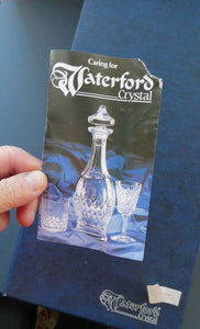 Vintage Waterford Crystal Short Stem COLLEEN Decanter IN ORIGINAL PRESENTATION BOX