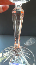 Load image into Gallery viewer, BOXED. Vintage Edinburgh Crystal PAIR of Tall CHAMPAGNE Flute Glasses. Rarer NESS Pattern.   8 1/4 inches
