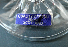 Load image into Gallery viewer, BOXED. Vintage Edinburgh Crystal PAIR of Tall CHAMPAGNE Flute Glasses. Rarer NESS Pattern.   8 1/4 inches

