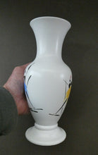 Load image into Gallery viewer, 1950s Burleigh Ware Vase Mid Century Modern Ceramics with Tribal Figures
