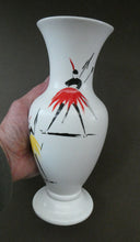 Load image into Gallery viewer, 1950s Burleigh Ware Vase Mid Century Modern Ceramics with Tribal Figures
