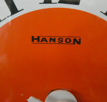 Load image into Gallery viewer, Made in Ireland Wall Clock Hanson or Hansco. Vintage Orange and Brown Plastic
