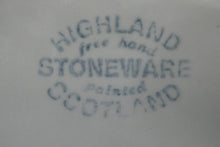 Load image into Gallery viewer, Vintage SCOTTISH Highland Stoneware CHEESE DOME Rarer Iris Pattern
