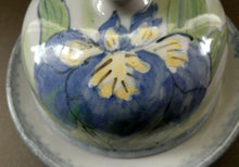 Load image into Gallery viewer, Vintage SCOTTISH Highland Stoneware CHEESE DOME Rarer Iris Pattern
