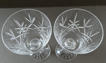 Load image into Gallery viewer, PAIR of Edinburgh Crystal Large Red Wine Goblets. LOMOND PATTERN 6 3/4 inche
