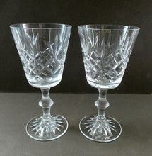 Load image into Gallery viewer, PAIR of Edinburgh Crystal Large Red Wine Goblets. LOMOND PATTERN 6 3/4 inche
