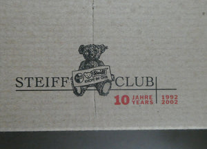 STEIFF CLUB BEAR (2002). Plush White Long Hair Mohair Teddy Bear