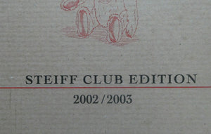 STEIFF CLUB BEAR (2002). Plush White Long Hair Mohair Teddy Bear