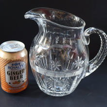 Load image into Gallery viewer, Webb Corbett. Stunning 1930s Art Deco Crystal Water Jug. 7 1/2 inches
