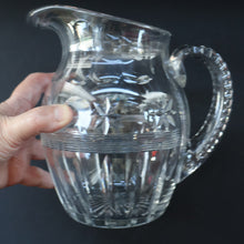 Load image into Gallery viewer, Webb Corbett. Stunning 1930s Art Deco Crystal Water Jug. 7 1/2 inches
