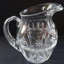 Load image into Gallery viewer, Webb Corbett. Stunning 1930s Art Deco Crystal Water Jug. 7 1/2 inches
