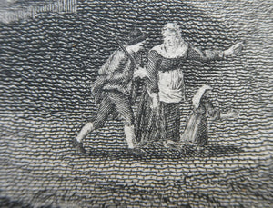 18th Century Engraving by Franceso Morelli  / Francois Morel (1768–1832). The Church of the Sante Marie Del Sole or Temple of Vesta