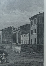 Load image into Gallery viewer, 18th Century Engraving by Franceso Morelli  / Francois Morel (1768–1832). The Church of the Sante Marie Del Sole or Temple of Vesta
