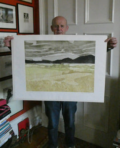 ORIGINAL ETCHING: John Brunsdon (1933 - 2014). Cloudbreak over Snowden, Wales