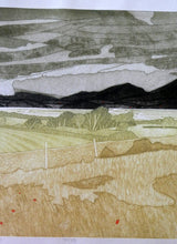 Load image into Gallery viewer, ORIGINAL ETCHING: John Brunsdon (1933 - 2014). Cloudbreak over Snowden, Wales
