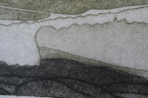 ORIGINAL ETCHING: John Brunsdon (1933 - 2014). Cloudbreak over Snowden, Wales