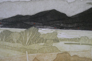 ORIGINAL ETCHING: John Brunsdon (1933 - 2014). Cloudbreak over Snowden, Wales