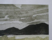 Load image into Gallery viewer, ORIGINAL ETCHING: John Brunsdon (1933 - 2014). Cloudbreak over Snowden, Wales
